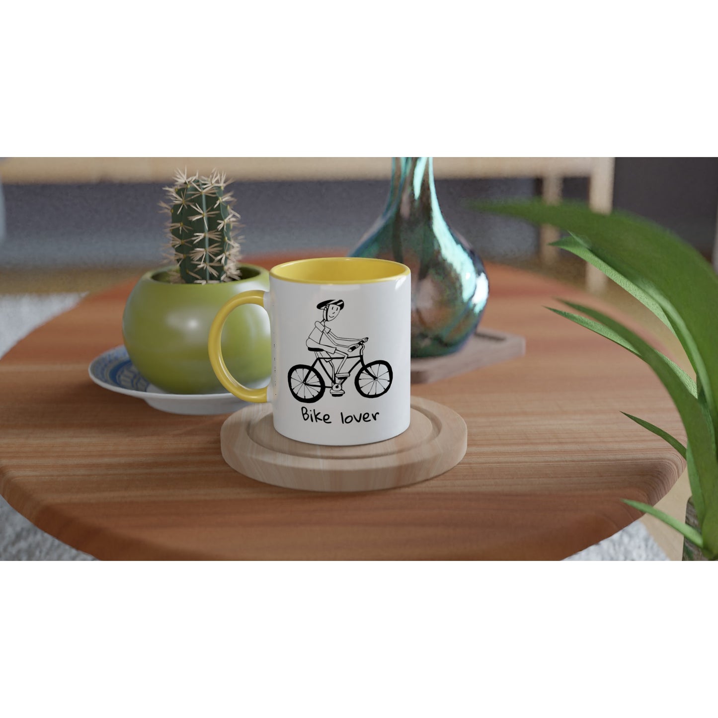 Bike lover ceramic mug - mens