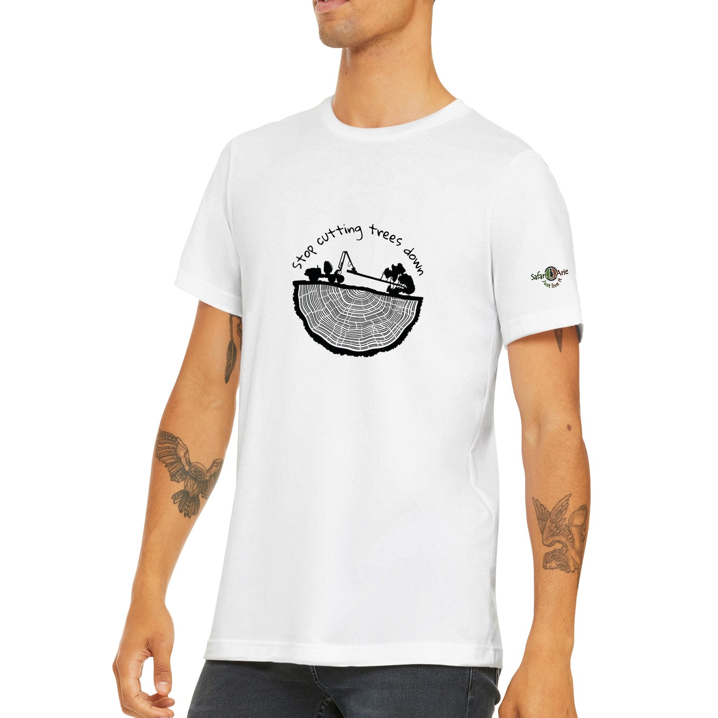 Stop cutting down trees unisex t-shirt