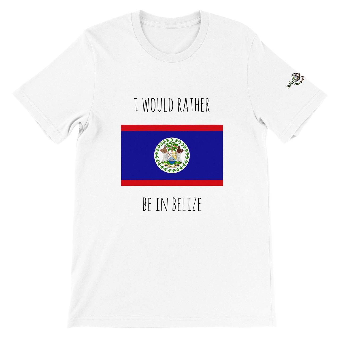 I would rather be in Belize unisex t-shirt