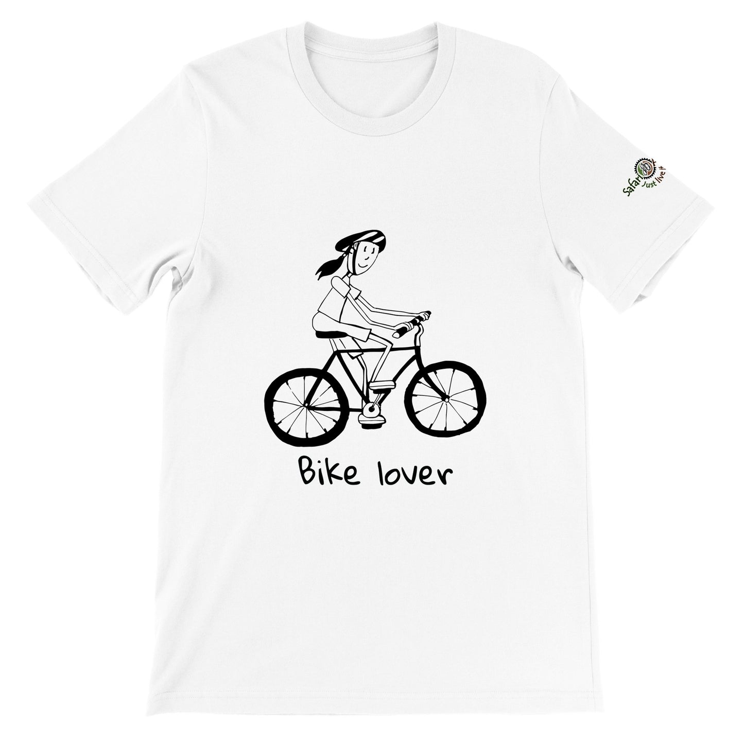 Bike Lover womans cartoon t-shirt