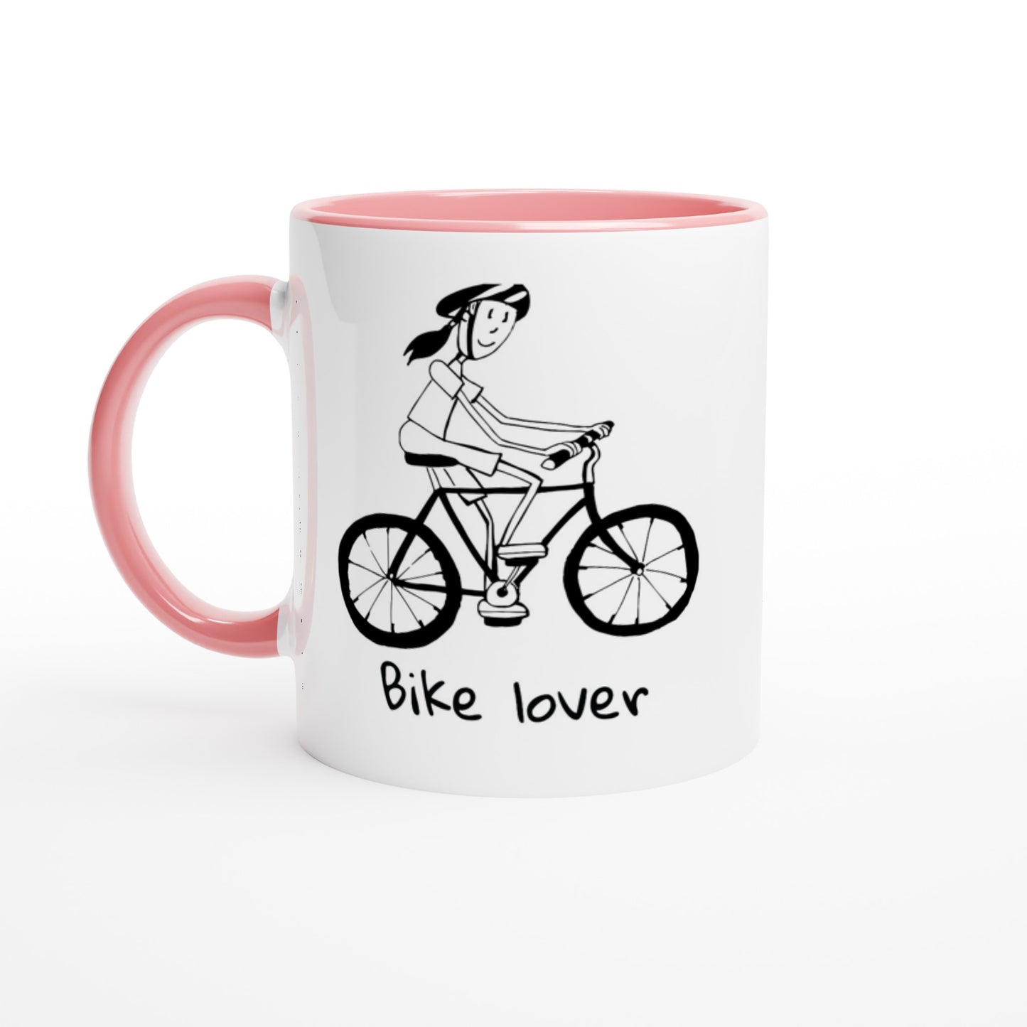 Bike lover ceramic mug - womans