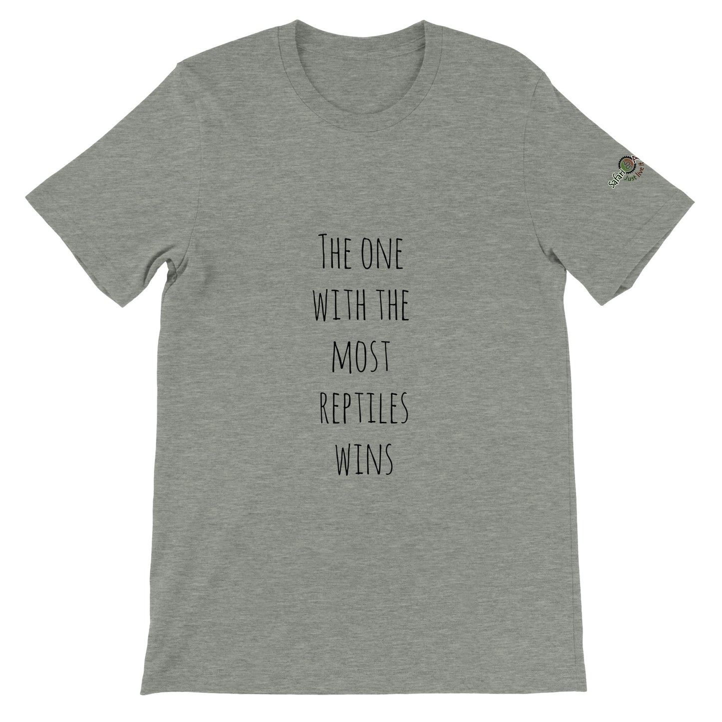The one with the most reptiles wins unisex t-shirt